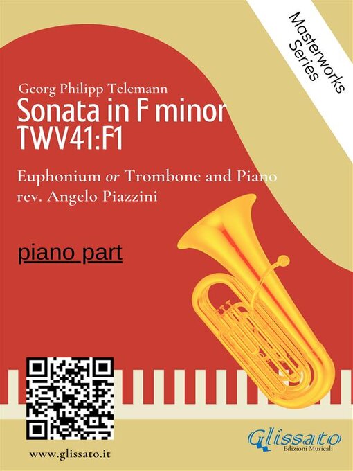 Title details for (piano part) Sonata in F minor--Euphonium or Trombone and Piano by Angelo Piazzini - Wait list